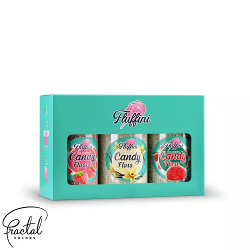 Fluffini Candy Floss PACK - Strawberry, Vanilla, Watermelon