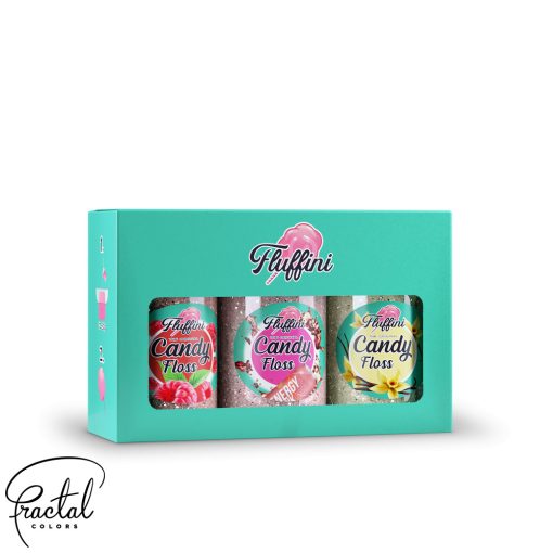 Fluffini Candy Floss PACK - Raspberry, Energy Drink, Vanilla