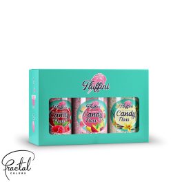 Fluffini Candy Floss PACK - Raspberry, Tutti-frutti, Vanilla